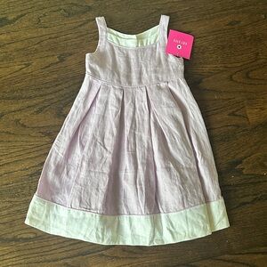 Amy Byer Light Pink and White Casual Kids Dress